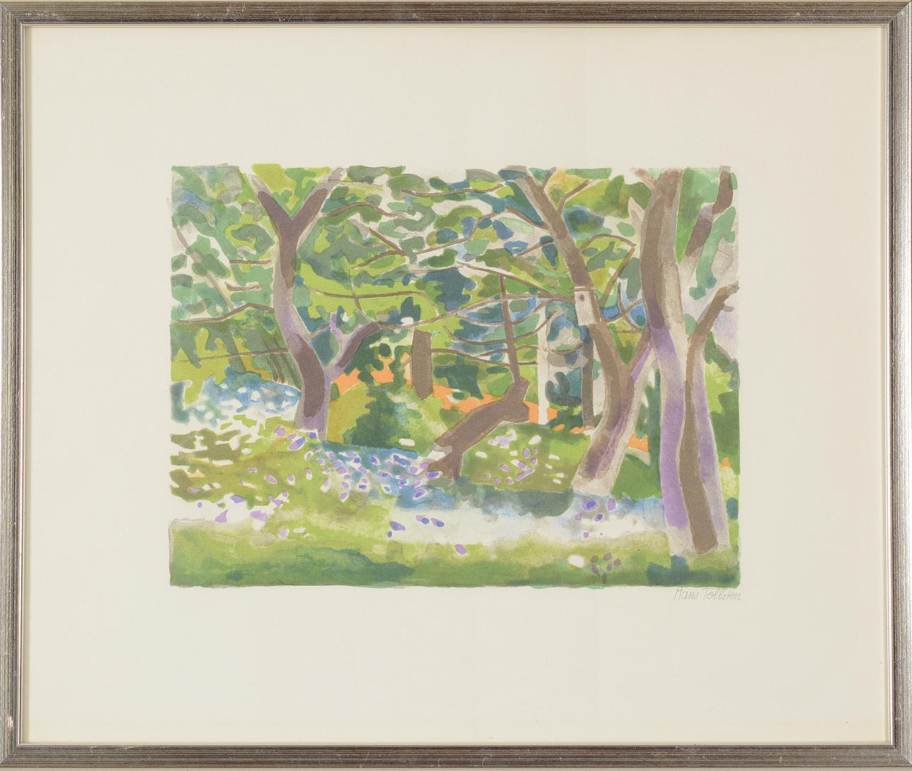 HANS TOLLSTEN. Färglitografi.