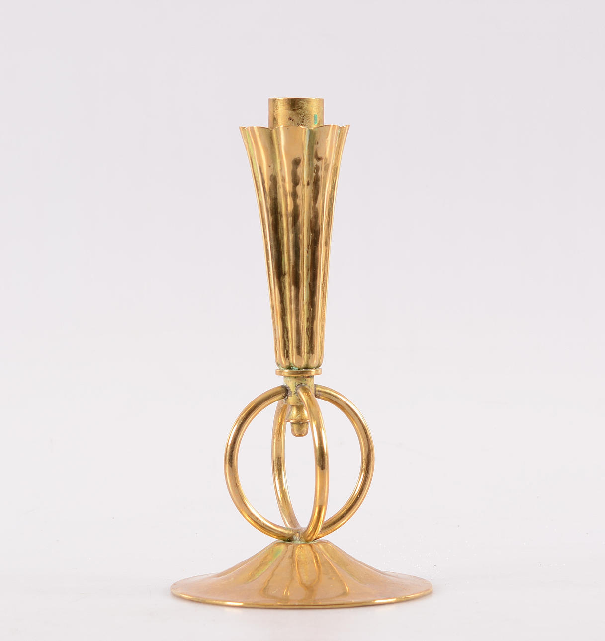 CANDLE STAKE, brass, Lars Holmström, Arvika.