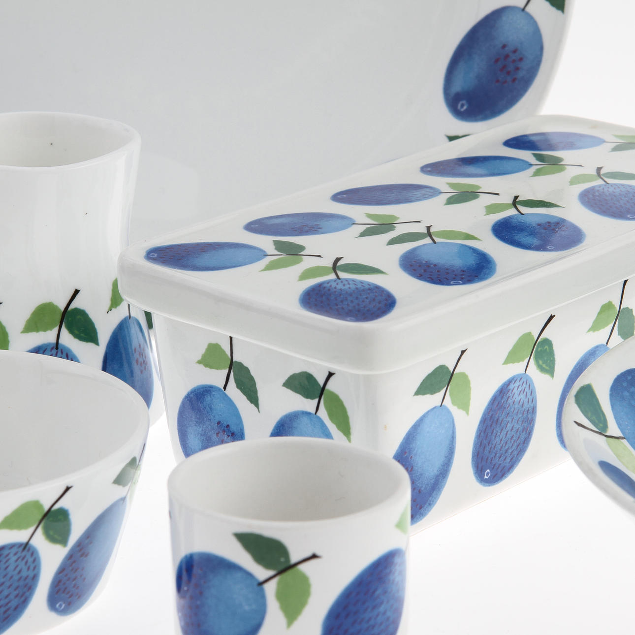 SERVIS, 16 delar, "Prunus", Gustavsberg, Stig Lindberg.