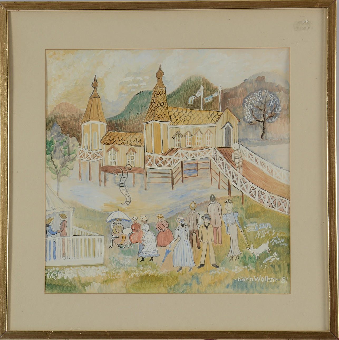 KARIN WOLLERT. Gouache.