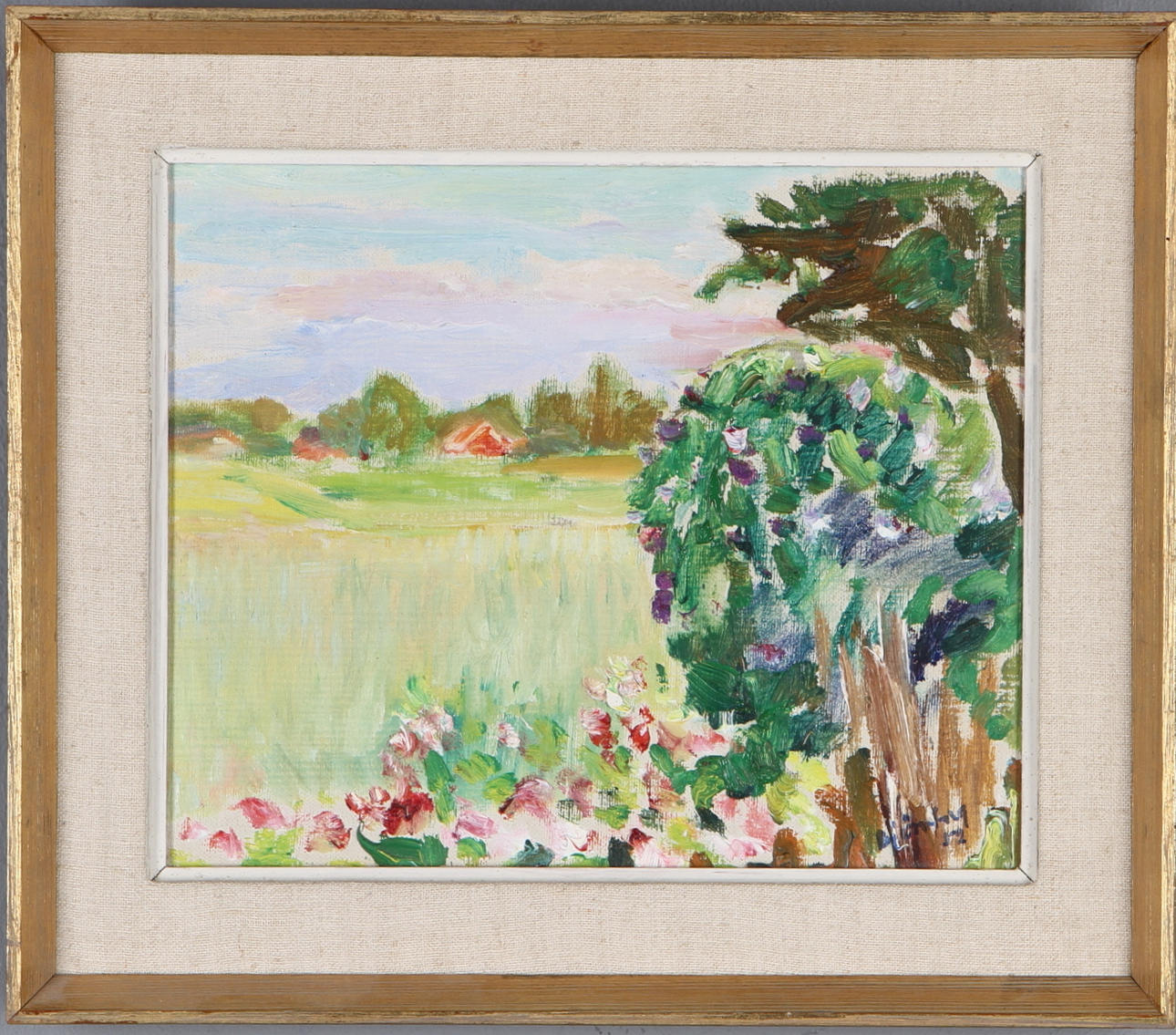 EVALD BJÖRNBERG. Sommaräng, olja på duk, signerad och daterad -52.