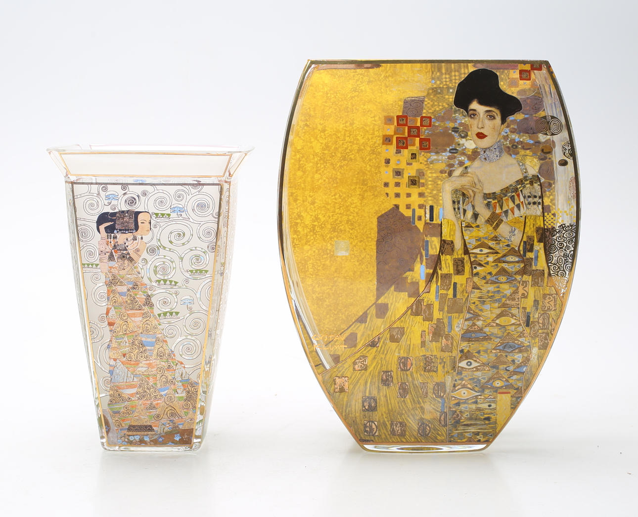 VASEN, 2 Teile, Goebel, nach Gustav Klimt.