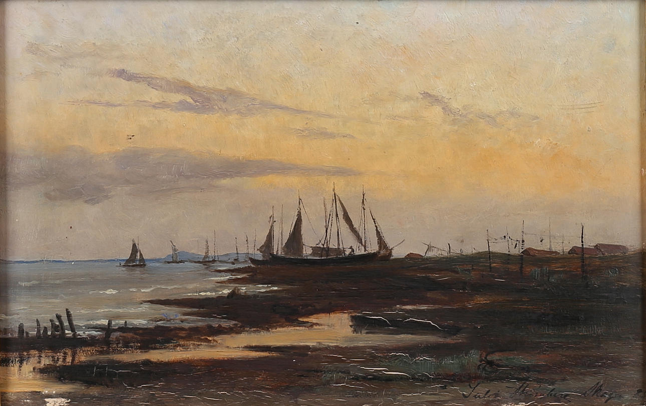 JULIA STRÖMBERG. Olja på pannå, sign & dat 85.