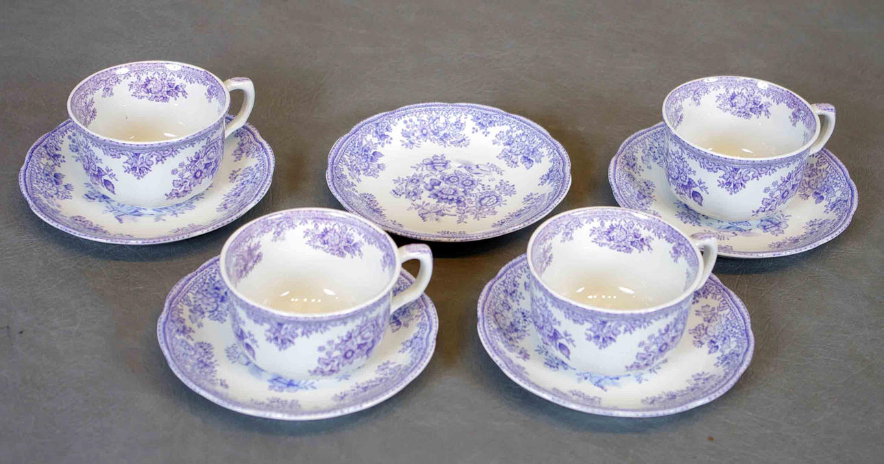 TEKOPPAR MED FAT, Fasan, Old Gustavsberg.