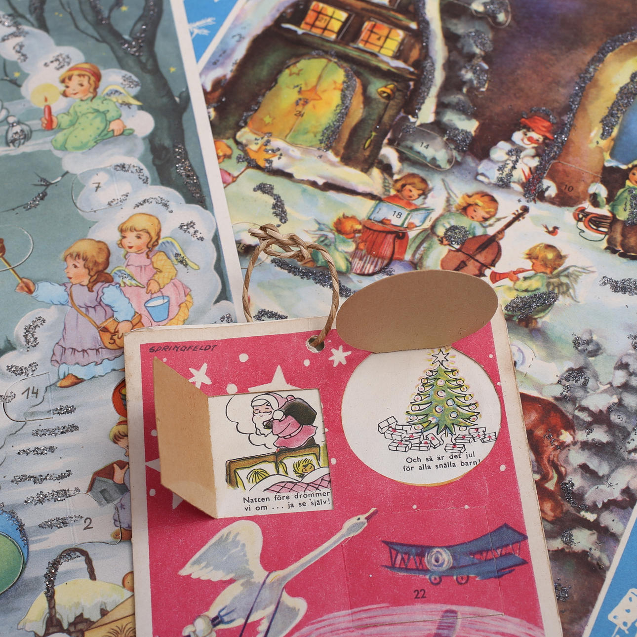 ADVENTSKALENDER, 2 Ordner, ca. 120 Stk.