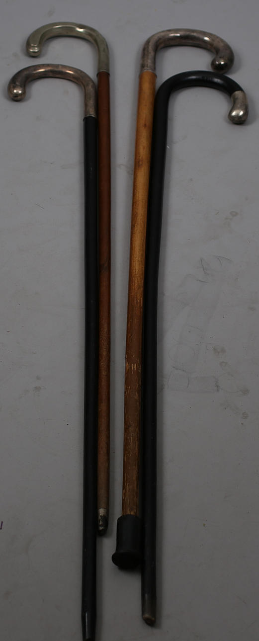 KÄPPAR, 4 st, silver/nysilver, 1900-tal.