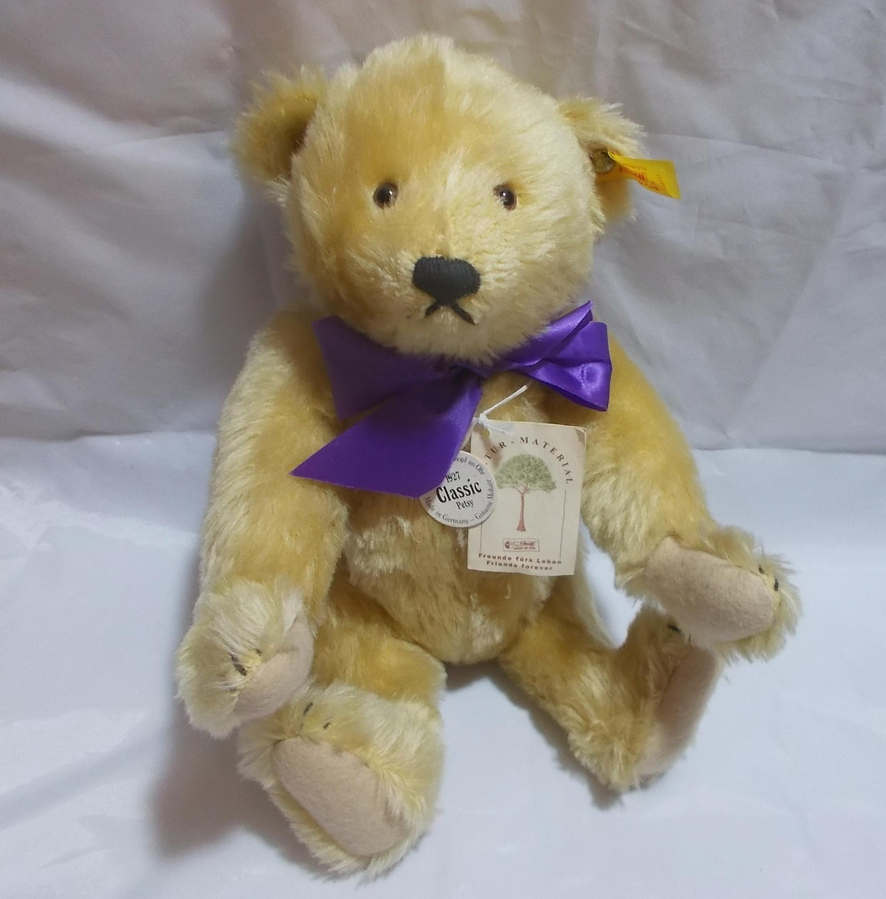 STEIFF TEDDY PETSY REPRODUCTION AFTER A 1927 TEDDY, GRUMPER. Toys ...