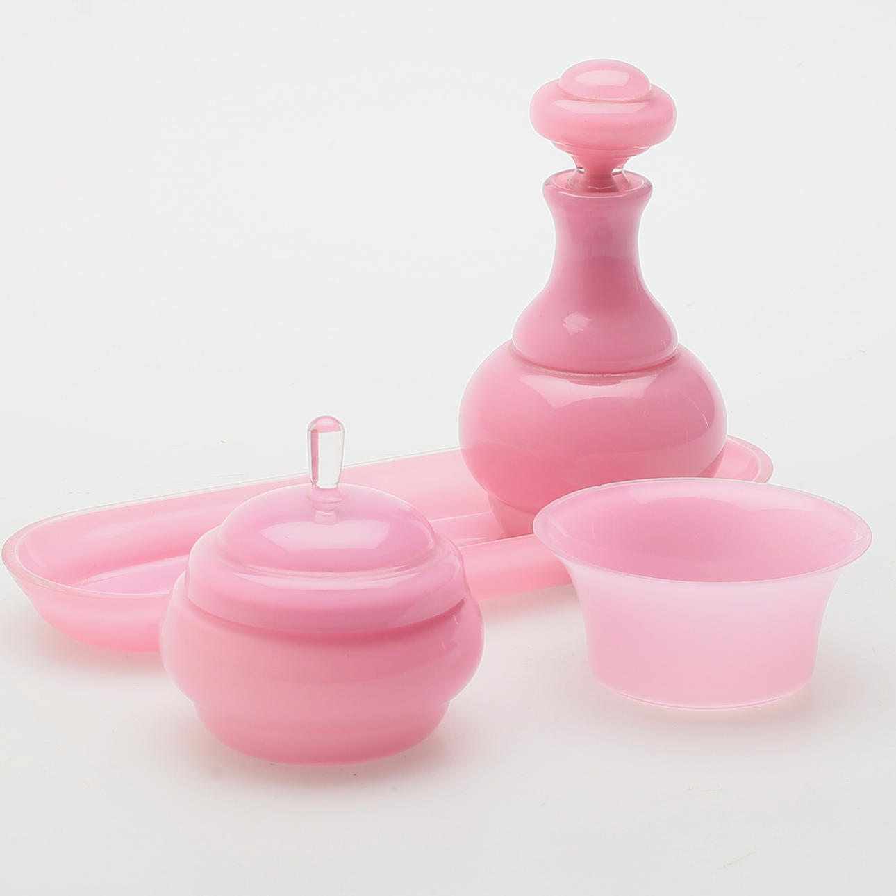 PARFYMSET, glas, 4 delar.