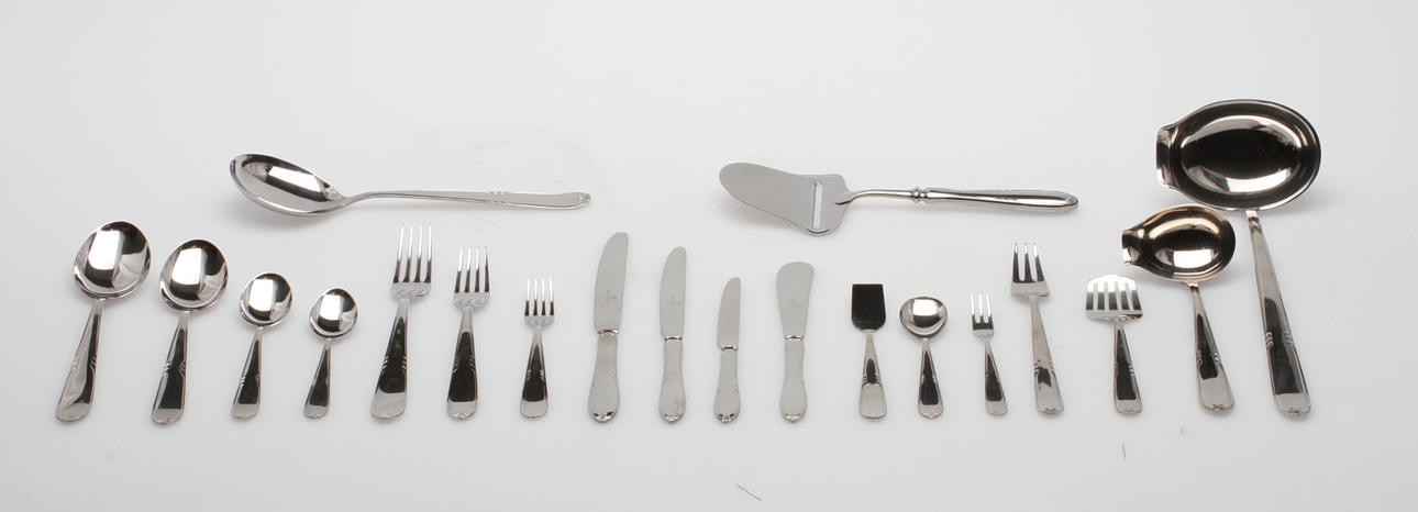 BESTICK, 136 delar, rostfritt, "Chicago", Nils-Johan.