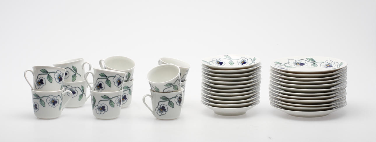 SERVISDELAR, 24 delar, porslin, "Sylvia", Sylvia Lechovius, Rörstrand.