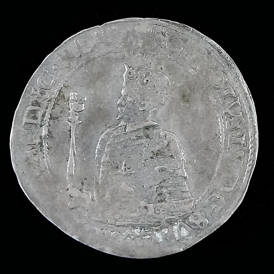 SØLVMØNT, 1 mark, Karl IX. 1608, Sverige.