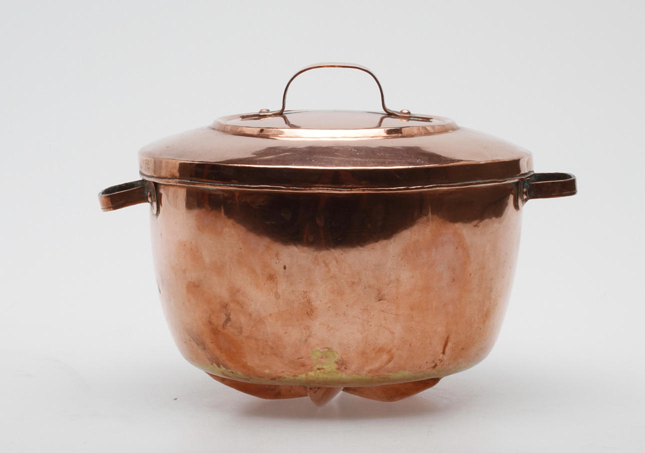 ALADÅBFORM med LOCK, koppar, 1800-tal.