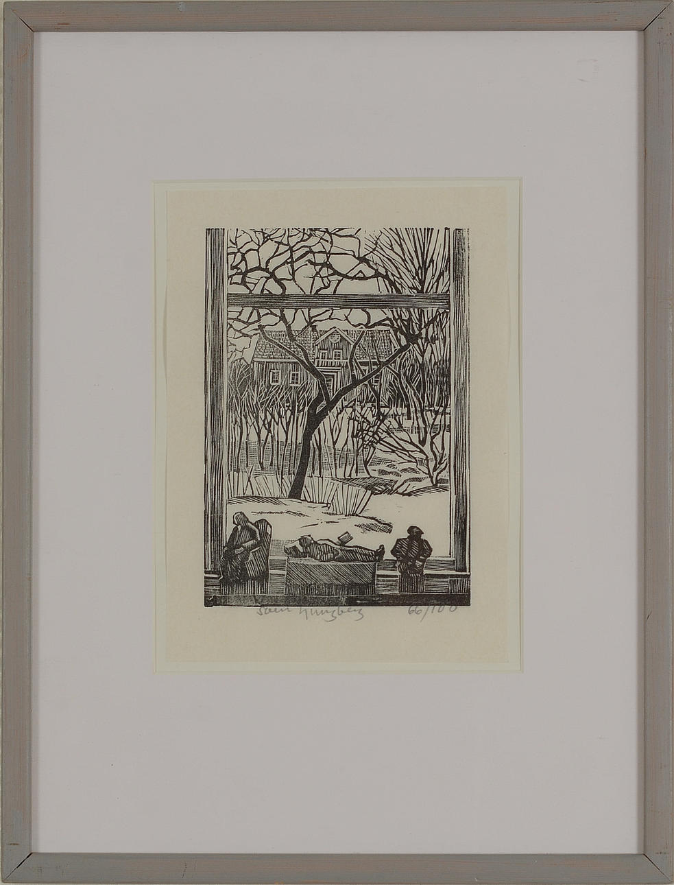 SVEN LJUNGBERG. Träsnitt.