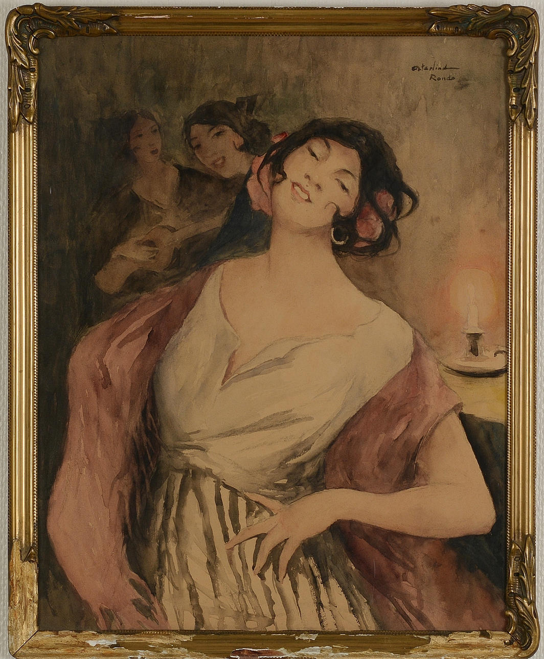 ALLAN ÖSTERLIND. Akvarell.