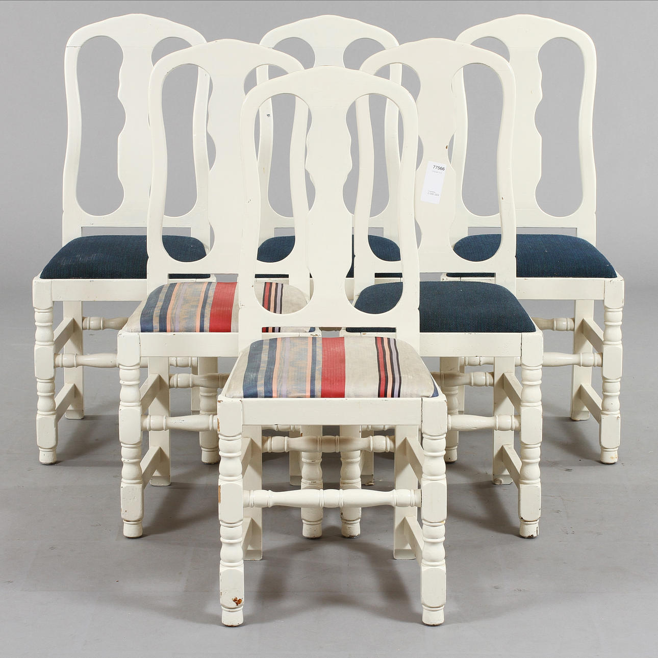 STOLAR, 6 st, Krogenäs Möbler, 1800/1900-tal.