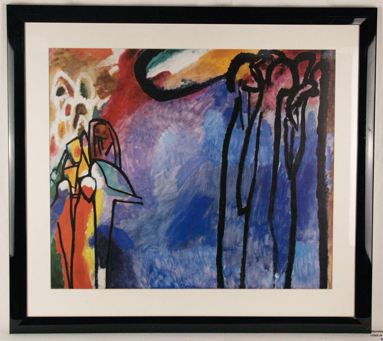 WASSILY KANDINSKY. "IMPROVISATION XIX", COLOR LITHOGRAPHY.