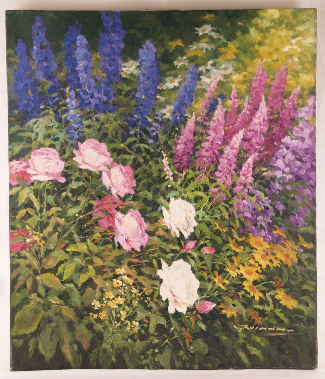 GERHARD NESWADBA. SOMMERLICHE BLUMENWIESE.