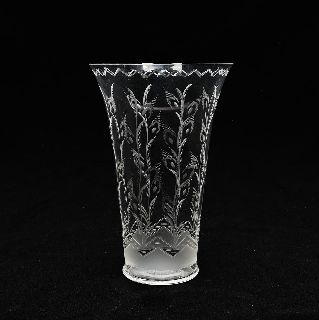 VAS, glas, Simon Gate, Orrefors, signerad.