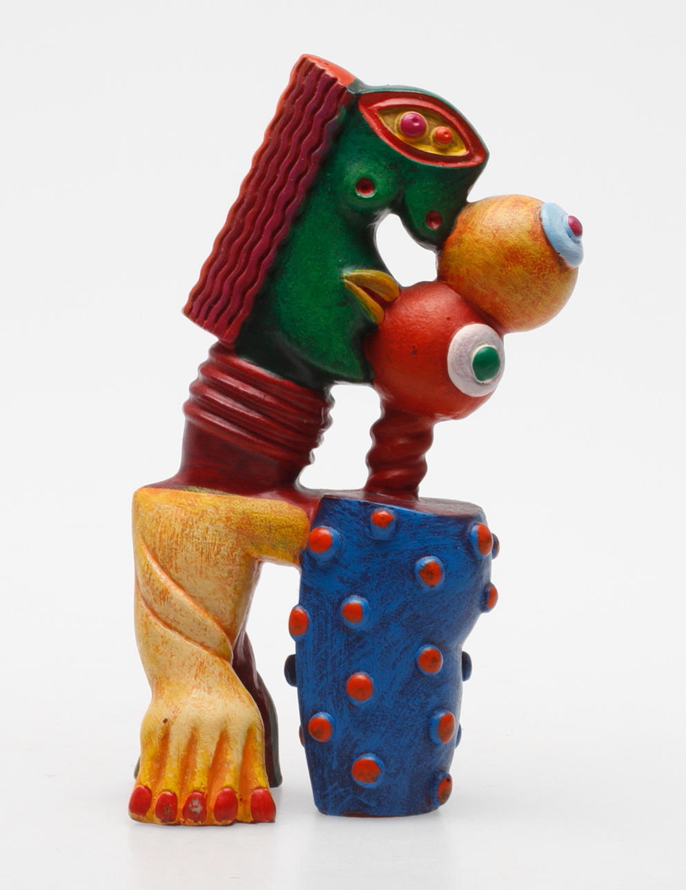 CLEMENS BRIELS. "Les saltimbanques". Skulptur, signerad och daterad 08.