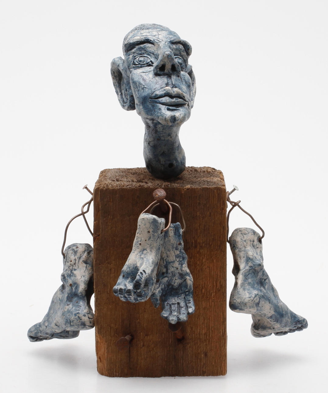 SOFIA WIBERG. "Gubbjäveln", Skulptur, signerad och numrerad 014/85.