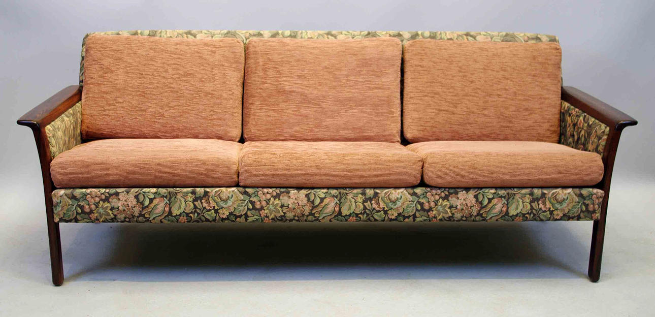 SOFFA SAMT FÅTÖLJ, jakaranda.