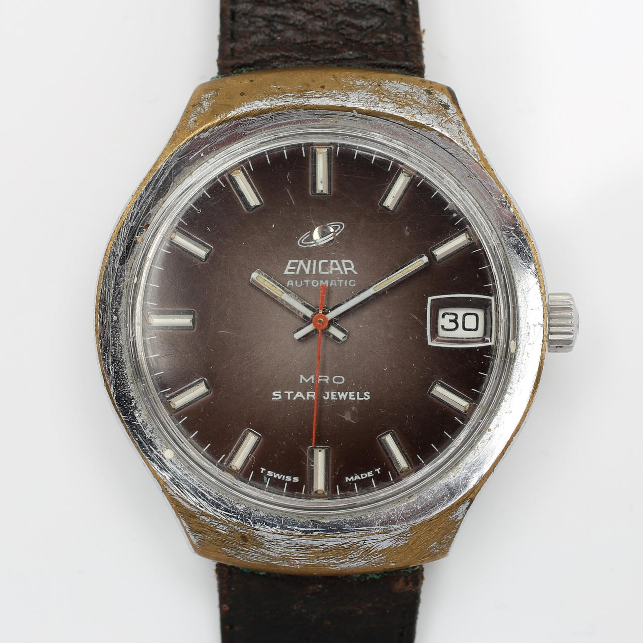 ARMBANDSUR, Enicar MRO Automatic, circa 1970.