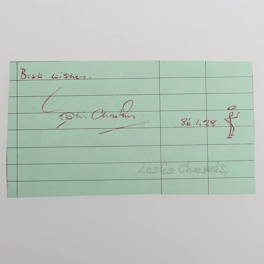 AUTOGRAF. MANDEN DER SKABEDE DEN HELGEN.