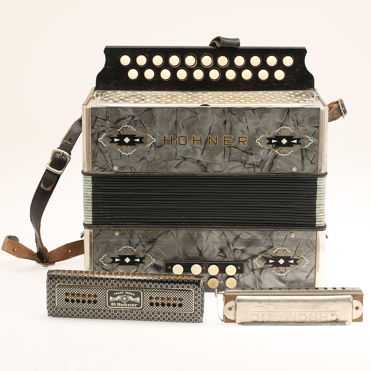 JUEGO DE ARRASTRE, Hohner. HARVICA, 2 piezas.