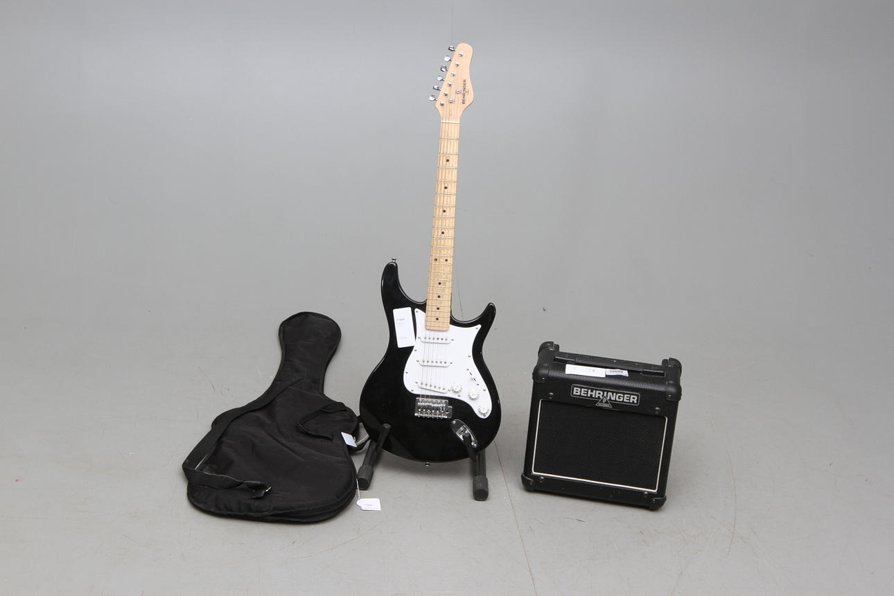 ELGITARR samt FÖRSTÄRKARE, Behringer.