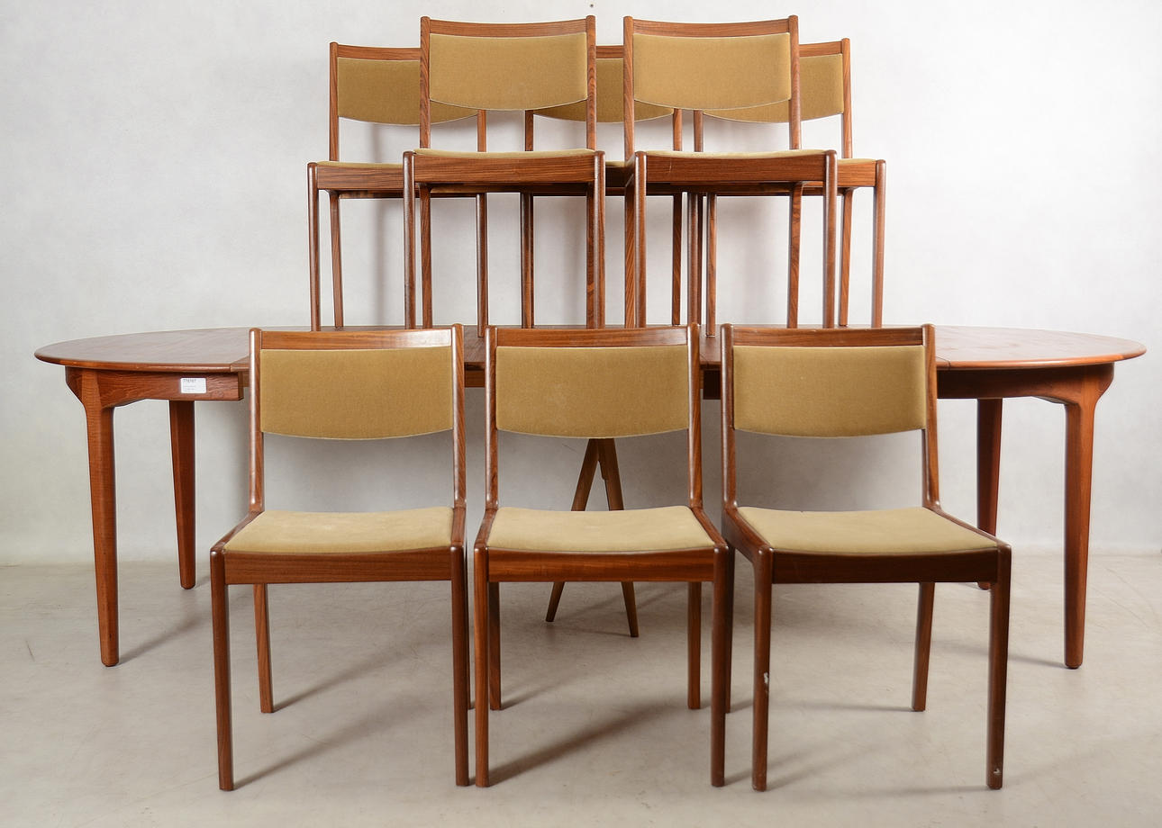 DIING ROOM GROUP, 9 osaa, teak, Stockmann, Suomi.