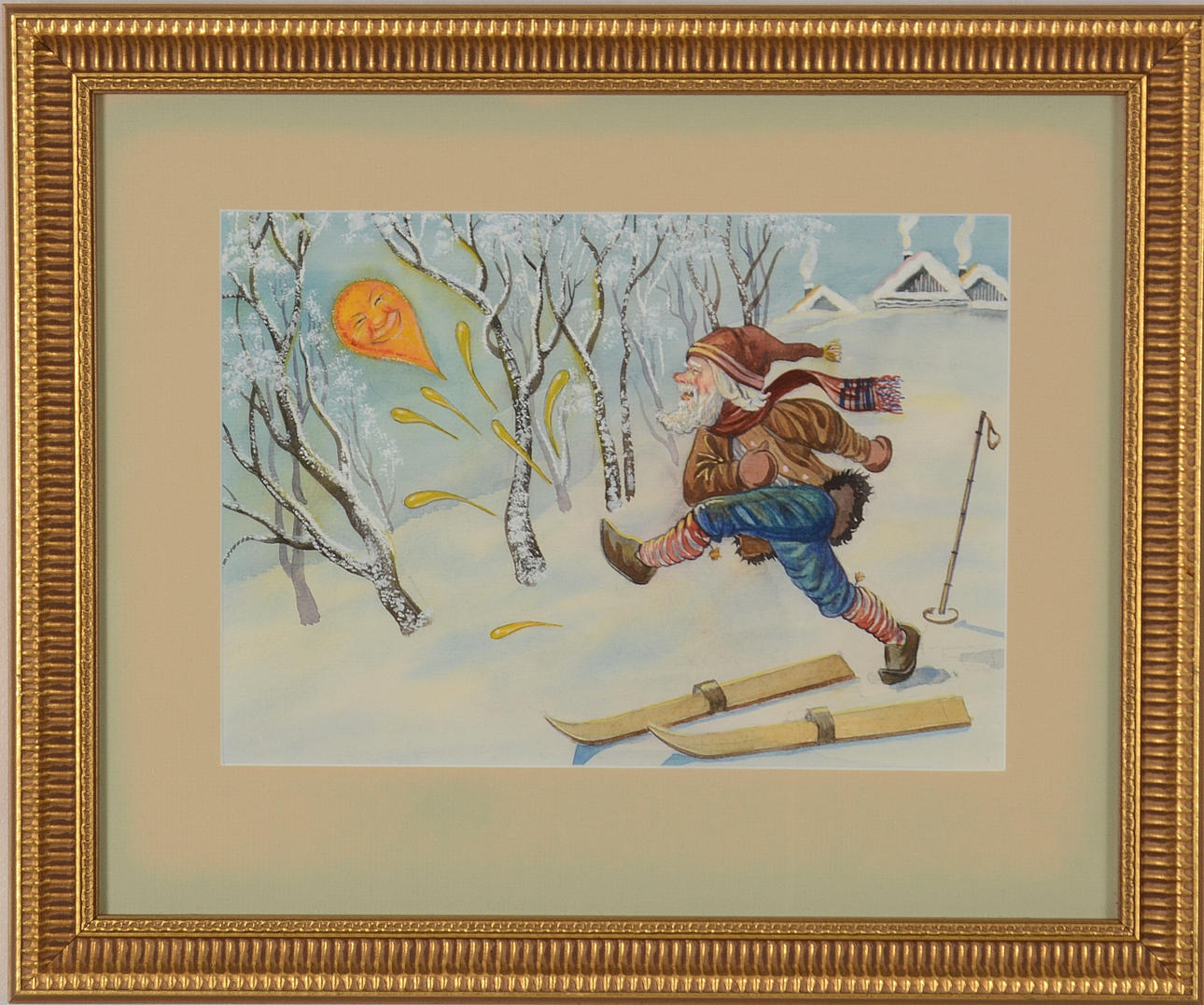 OKÄND KONSTNÄR. Gouache.