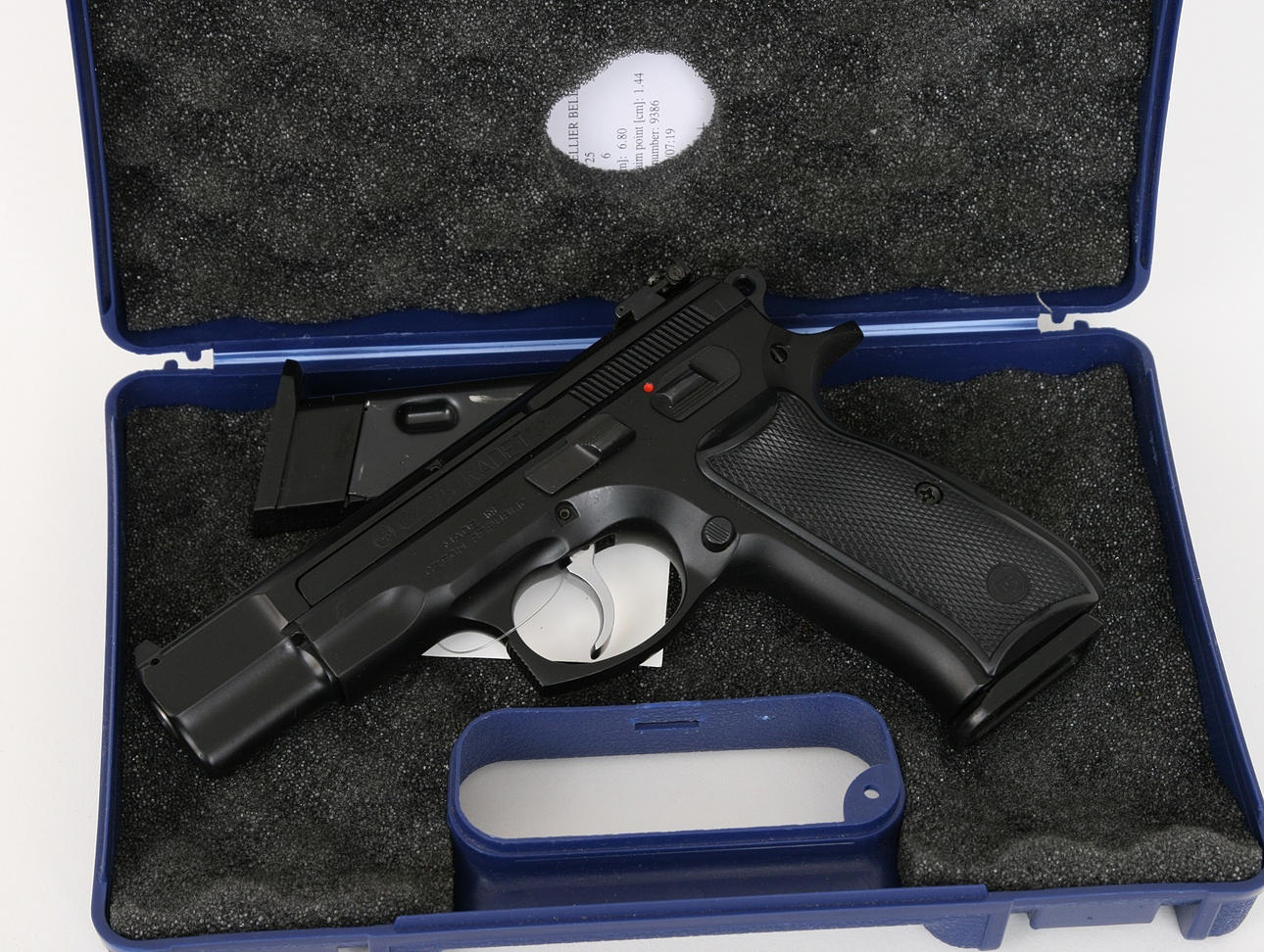 PISTOL, Czech, Semi-automatic, make CZ, model 75 Cadet, caliber .22LR.