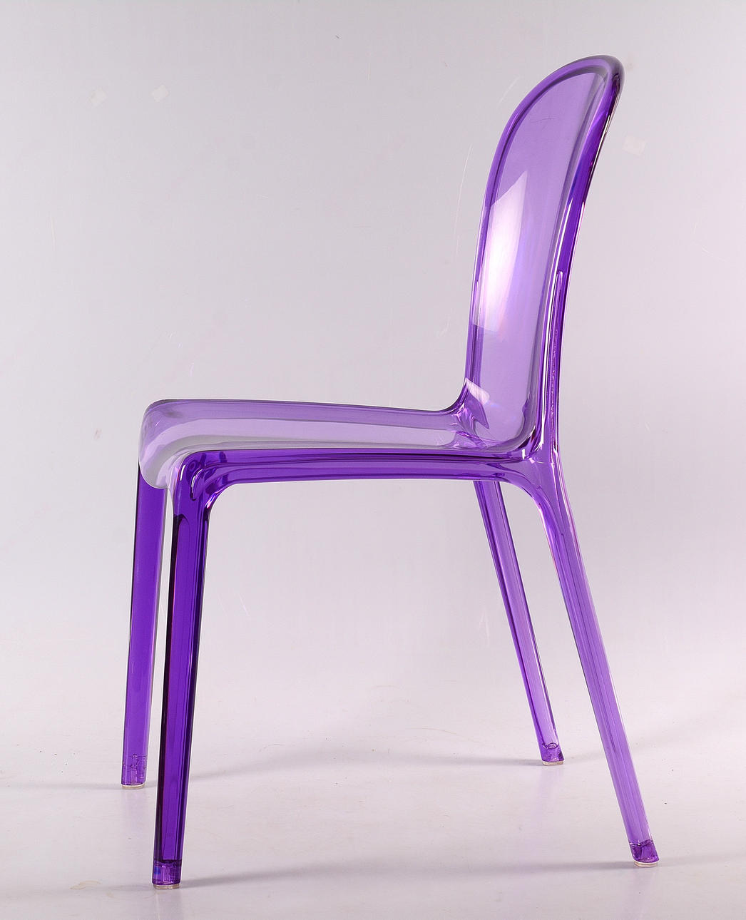 STÜHLE, 2 Stück, Plexiglas, 19/2000er Jahre.