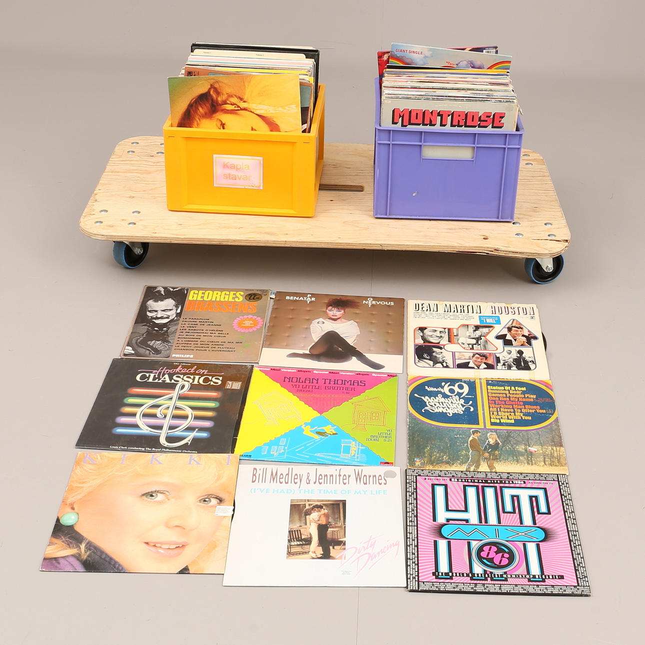 LP SKIVOR, 2 backar.