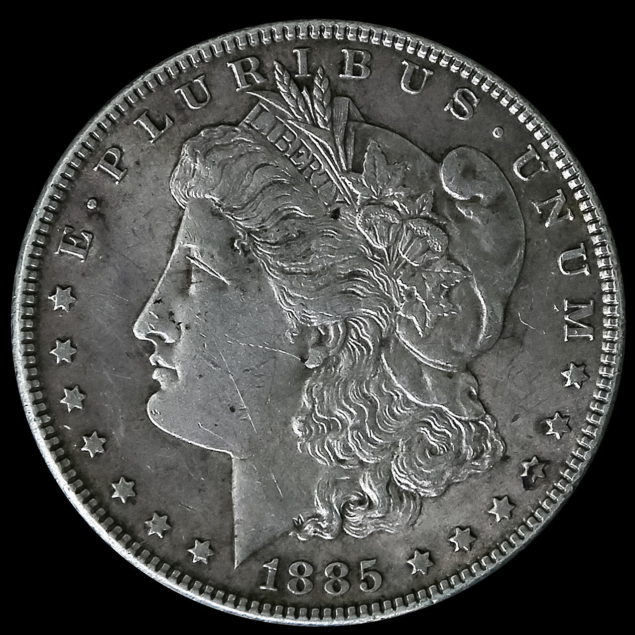 MONEDA DE PLATA, 1 dólar estadounidense, 1885.