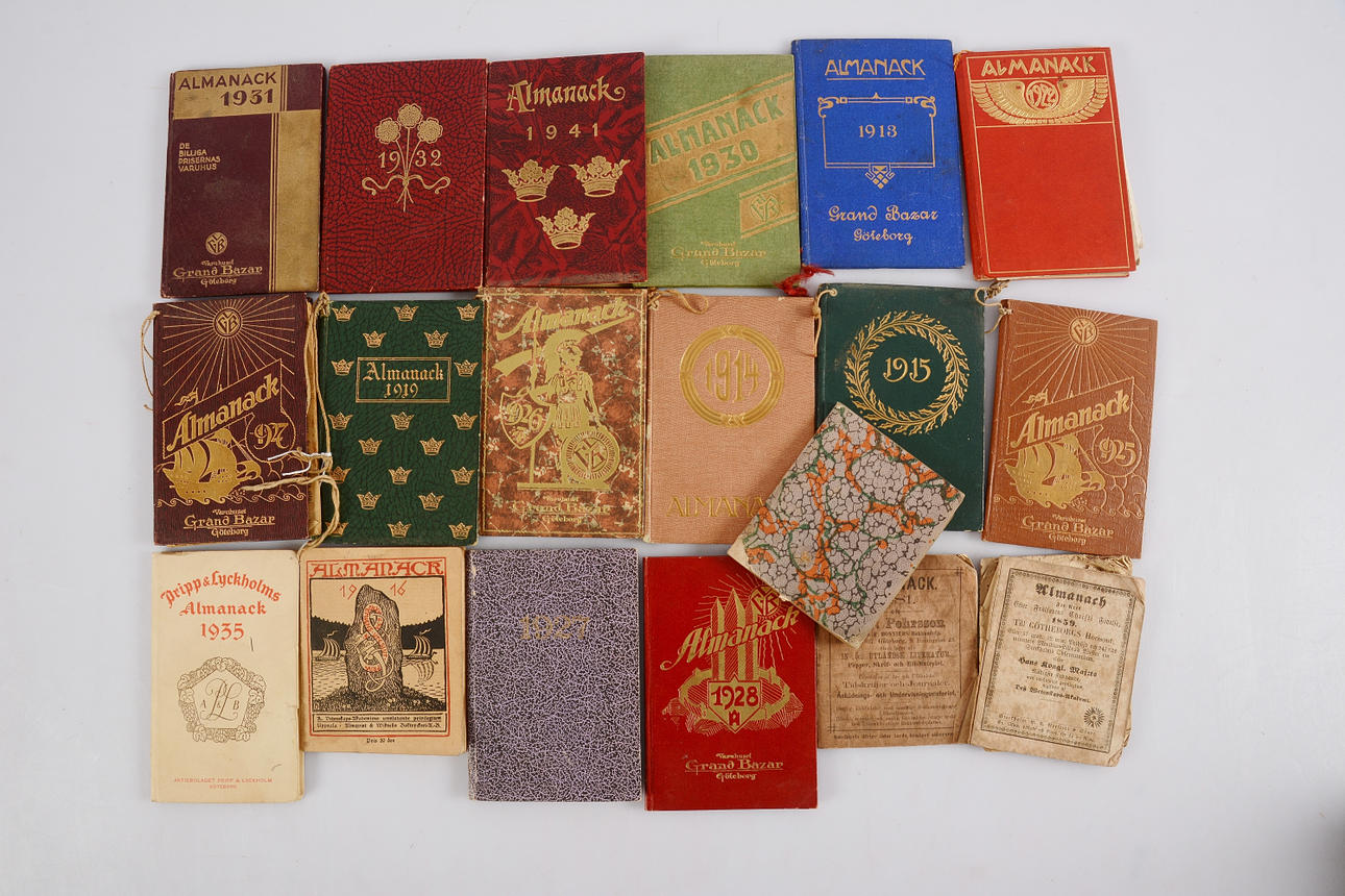 ÄLDRE ALMANACKOR, 20 st.