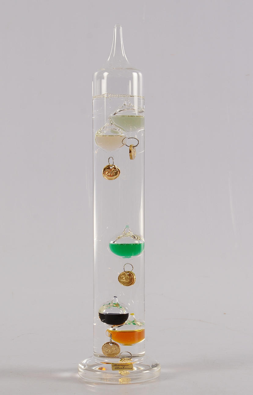 TERMOMETER, glas, Galileo.