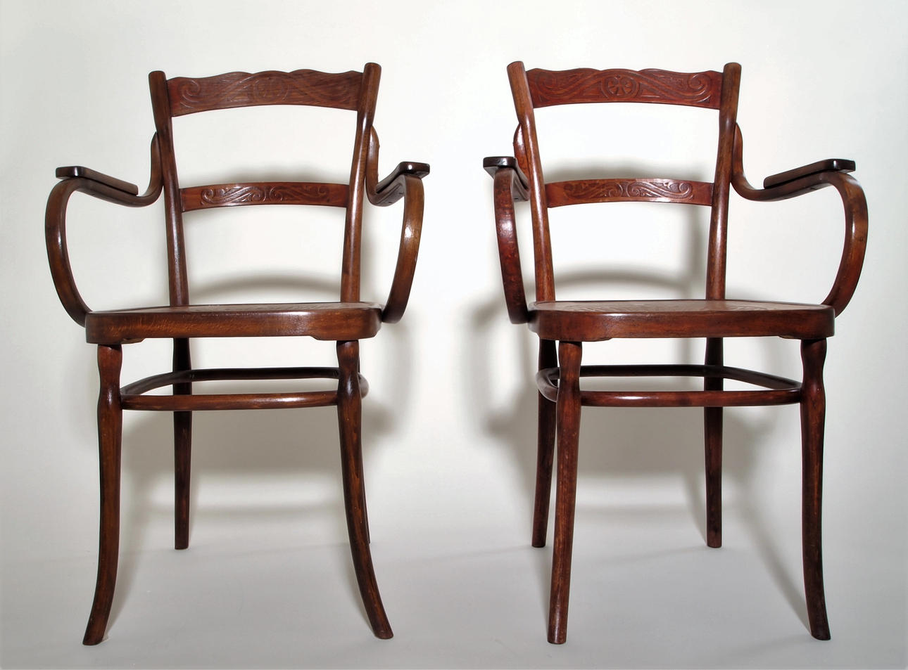 ARMCHAIRS, 2, JACOB & JOSEF KOHN.