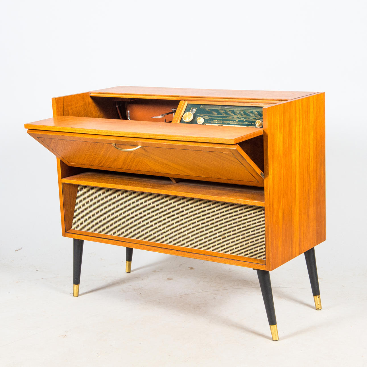 RADIOGRAMMOFON, "Klavett", Radiola, teak.