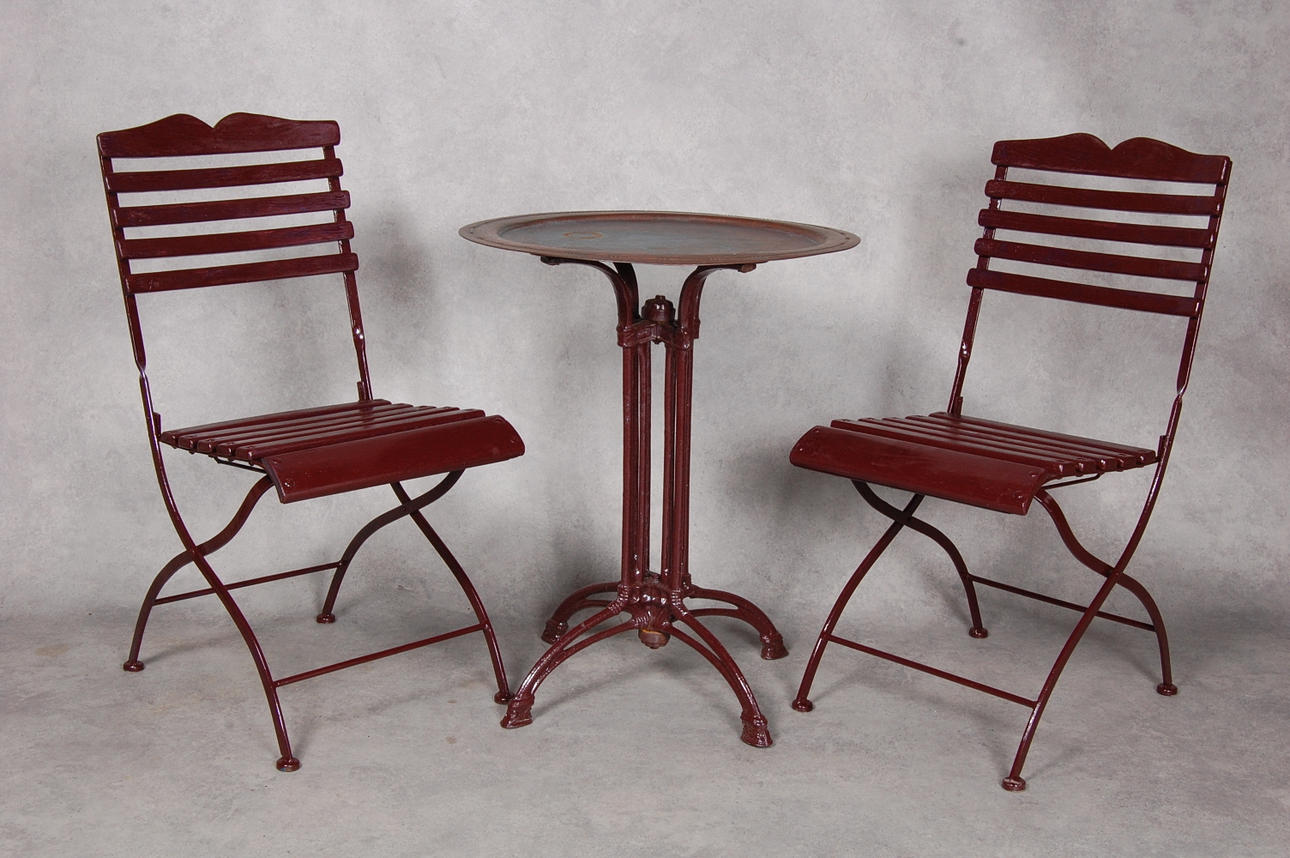 TRÄDGÅRDSMÖBLEMANG, 3 delar, 1900-tal.