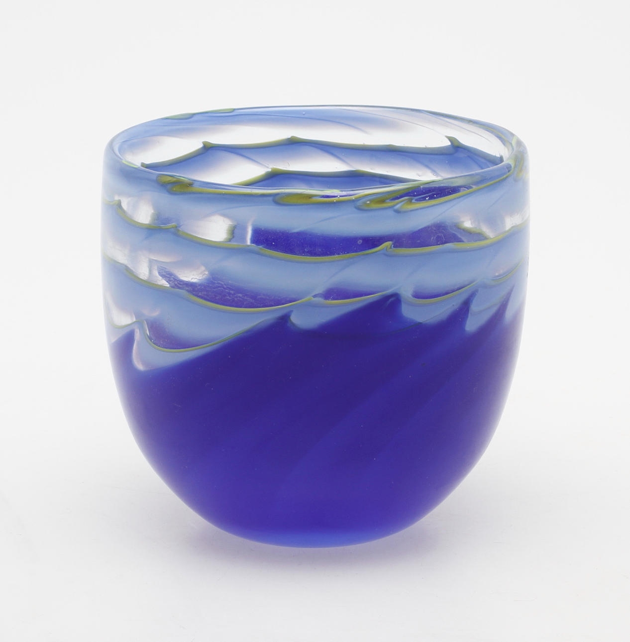 VAS, glas, Christer Sjögren, Lindshammar, Unik, signerad och daterad -98.