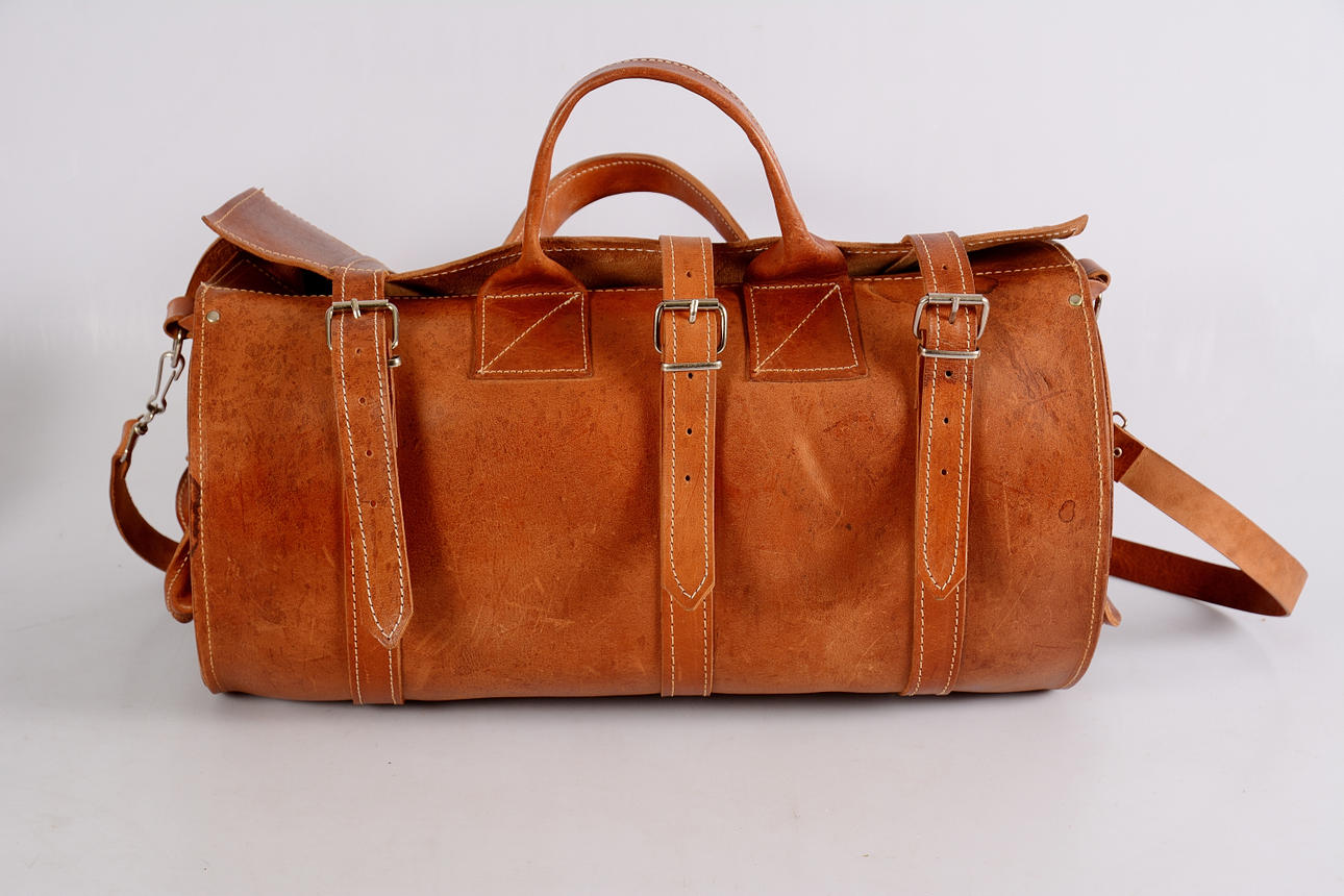 WEEKENDBAG, läder, 1900-talets andra hälft.