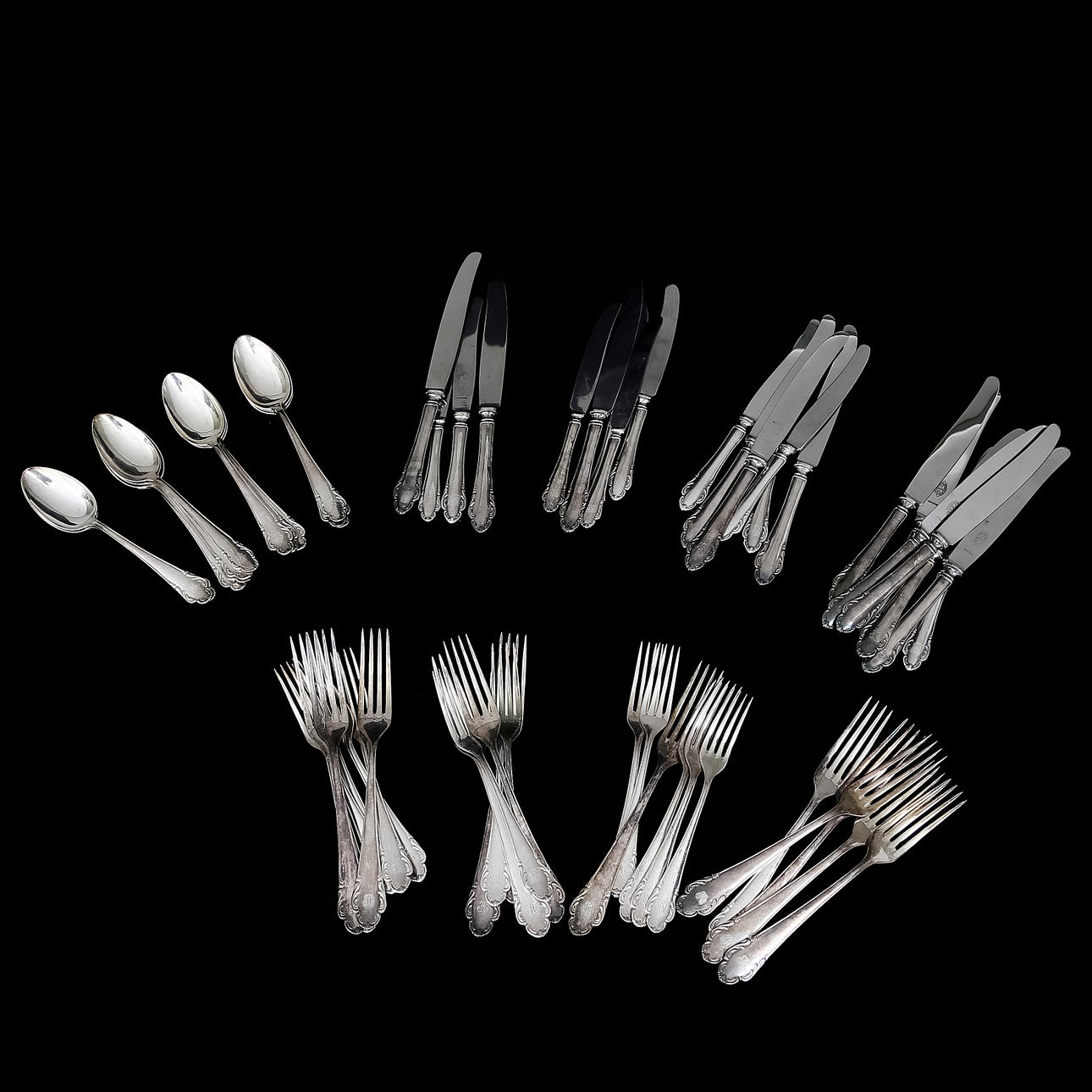 SAMLING BESTICK, nysilver.