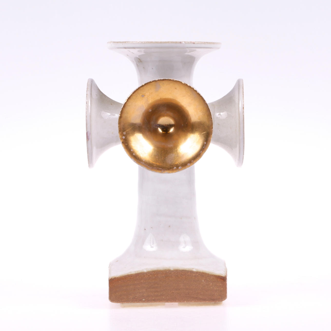 LJUSSTAKE, stengods, "Basun", Lisa Larson, Gustavsberg.