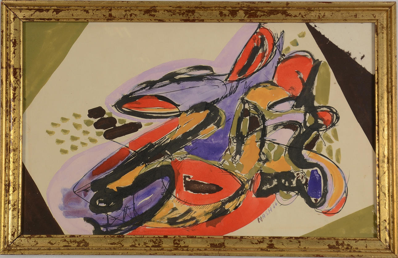 JÖRGEN NASH. Gouache.