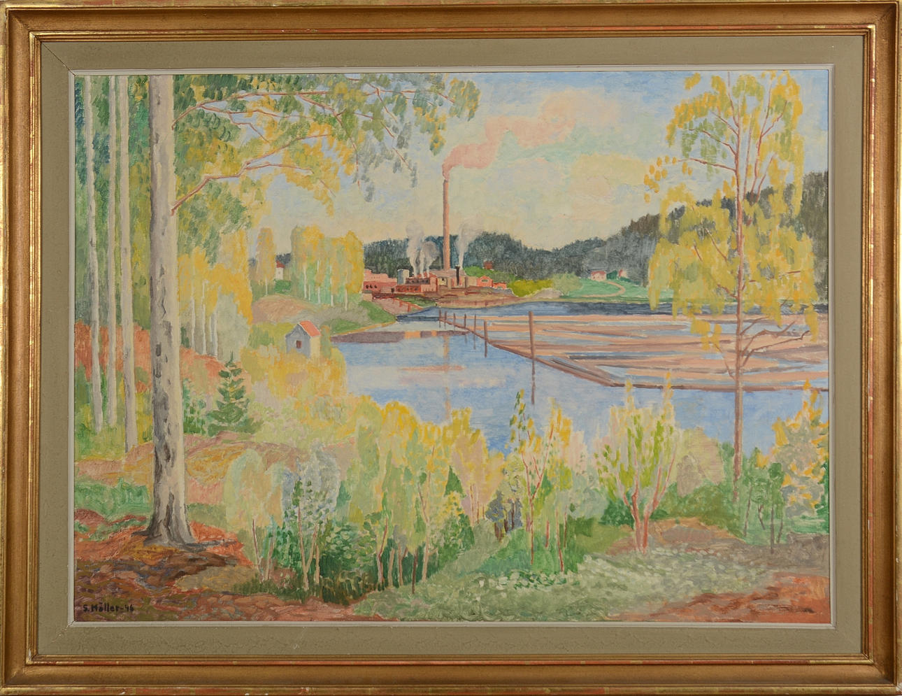 SIGURD MÖLLER. Oil on Board.