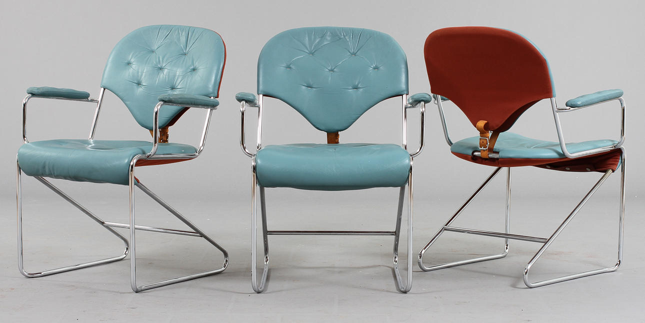 KARMSTOLAR, 3 st, Dux, 1900-talets andra hälft.