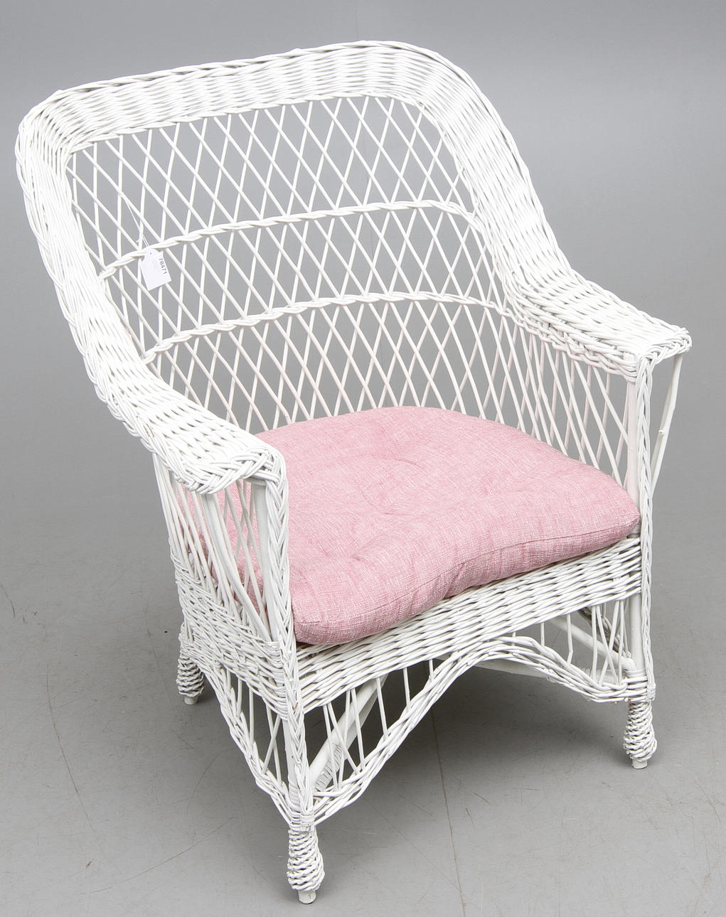 KORGSTOL, vitmålad.