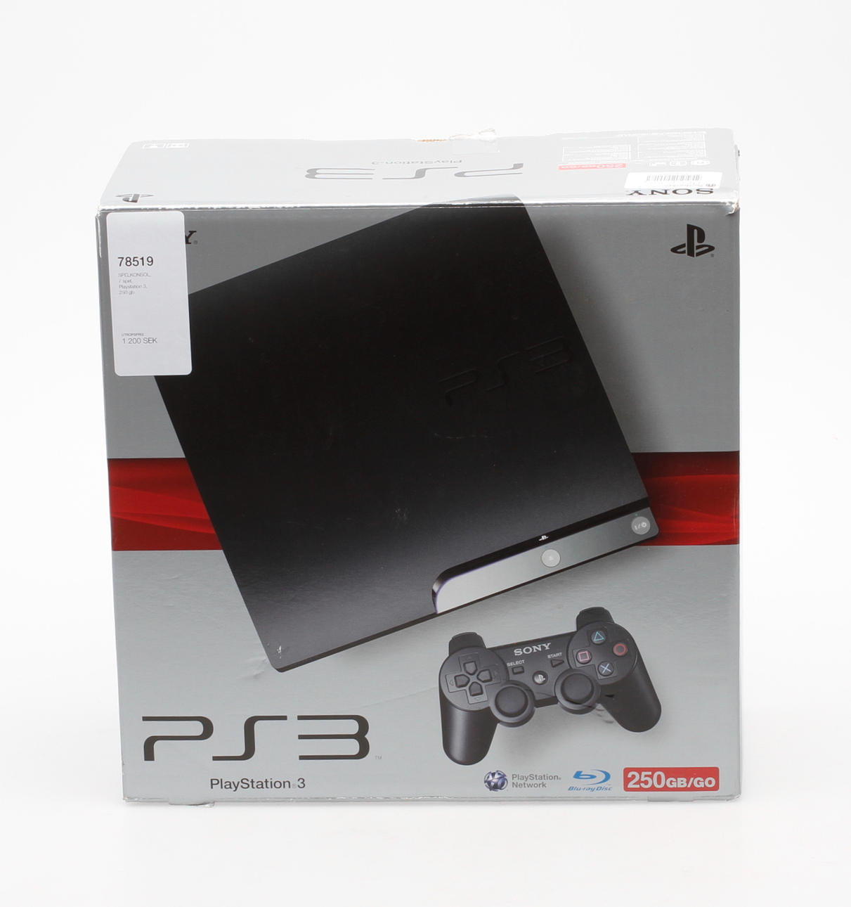 SPELKONSOL, 7 spel, Playstation 3, 250 gb.