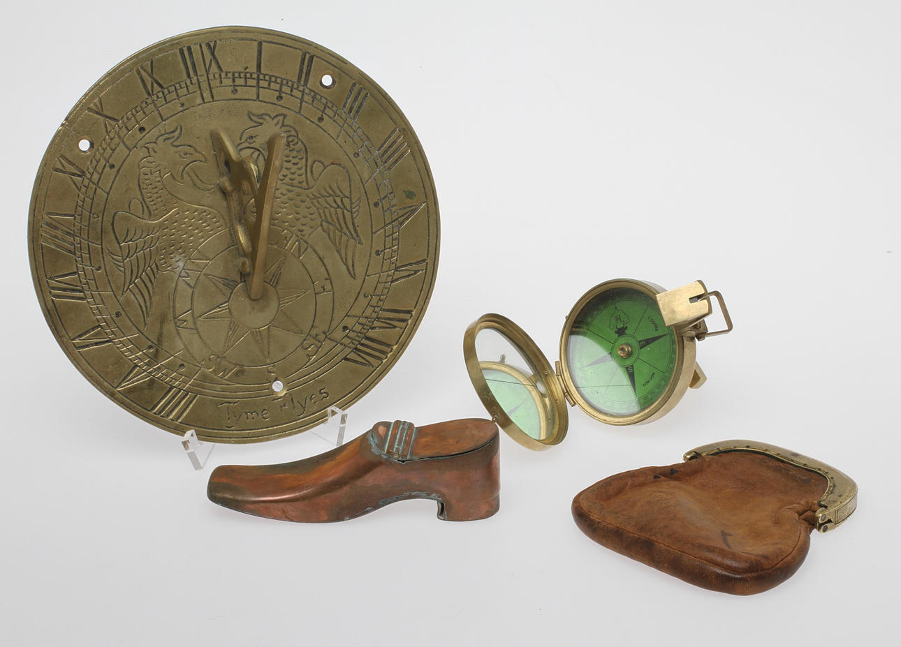 PARTI DIVERSE, 4 delar, koppar och gulmetall.